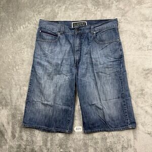 Levi's 579 Shorts Blue Denim Jean Short Baggy Size 38
